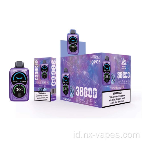Bang Beach 38k Puffs Smart Screen Disposable Vape